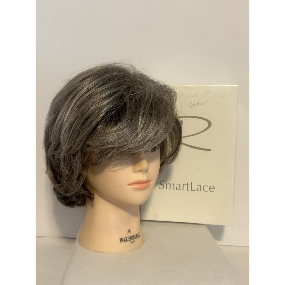 Jon Renau SmartLace Top Smart Clip-In Lace Front Modacrylic Bob Ash Gray